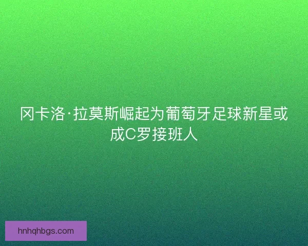 冈卡洛·拉莫斯崛起为葡萄牙足球新星或成C罗接班人 冈卡洛·拉莫斯崛起为葡萄牙足球新星或成C罗接班人